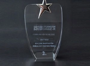 Copa Isı Sistemleri İhracat Başarı Ödülü’nün Sahibi Oldu