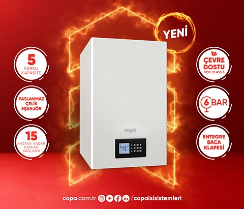 Copa’dan Merkezi Isıtma İçin  Yeni Çevre Dostu Duvar Tipi Yoğuşmalı Kazan