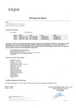 Trion AB Uygunluk Beyanı