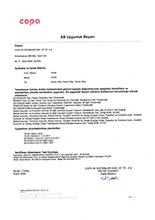 Eomix AB Uygunluk Beyanı