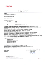 Eomix Plus AB Uygunluk Beyanı