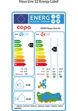 Enerji Etiketi - COPA Naya Line 12.000 BTU