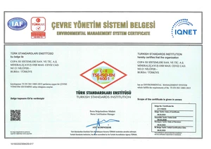 ISO 14001 Çevre Yönetim Sistemi Sertifikası